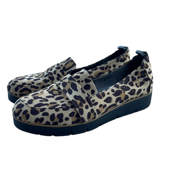 Dr. Scholl's Shoes - EUC Dr. Scholls Be Energized Webster Animal Print Loafer 6.5 Brown Black Comfort